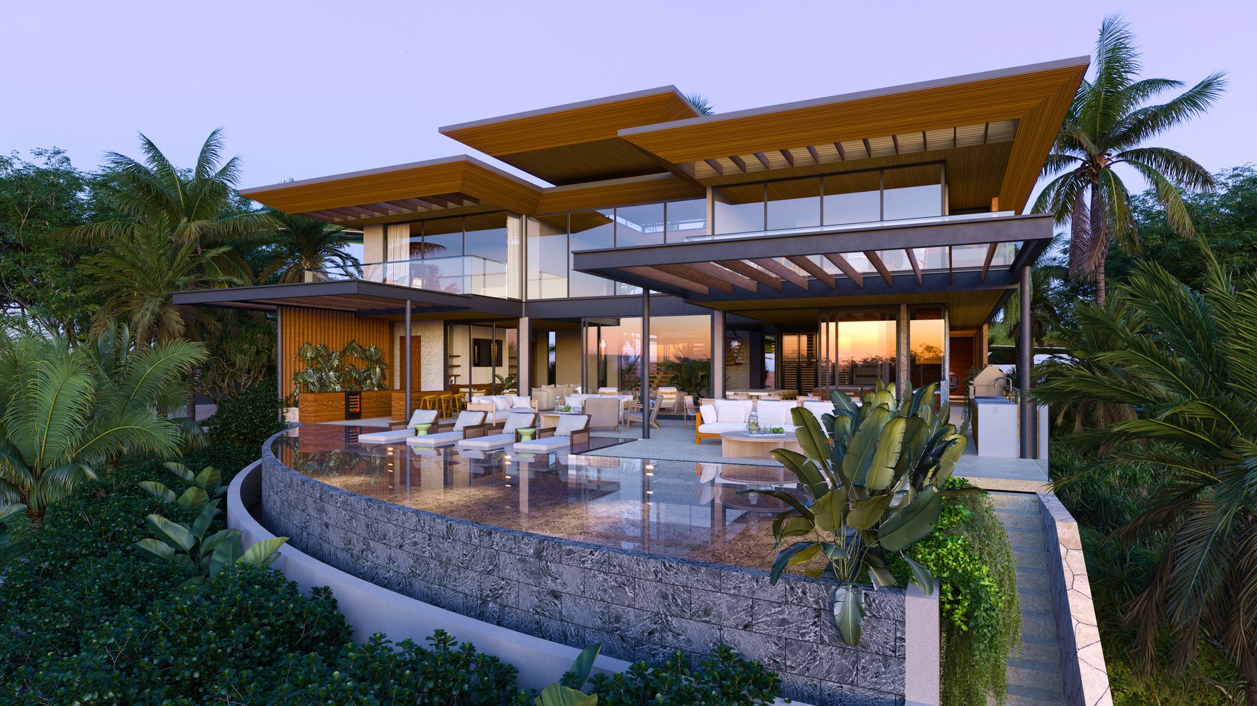 Cantomar Ocean Club — residential architecture, Guanacaste, Costa Rica